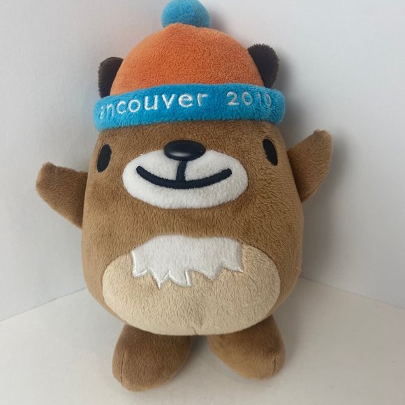 Vancouver 2010 Winter Olympics Canada Mascot Marmot Mukmuk 9.5" Plush - Picture 1 of 5